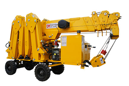 Development of electric wheeled folding crane.